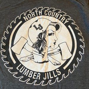 North Country Lumber Jills roller derby XL T-shirt